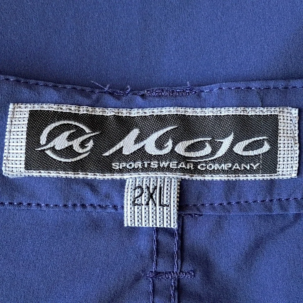 Mojo Sportswear Mens 2XL Blue Fishing Cargo Shorts M-BS7900‎ Technical Stretch